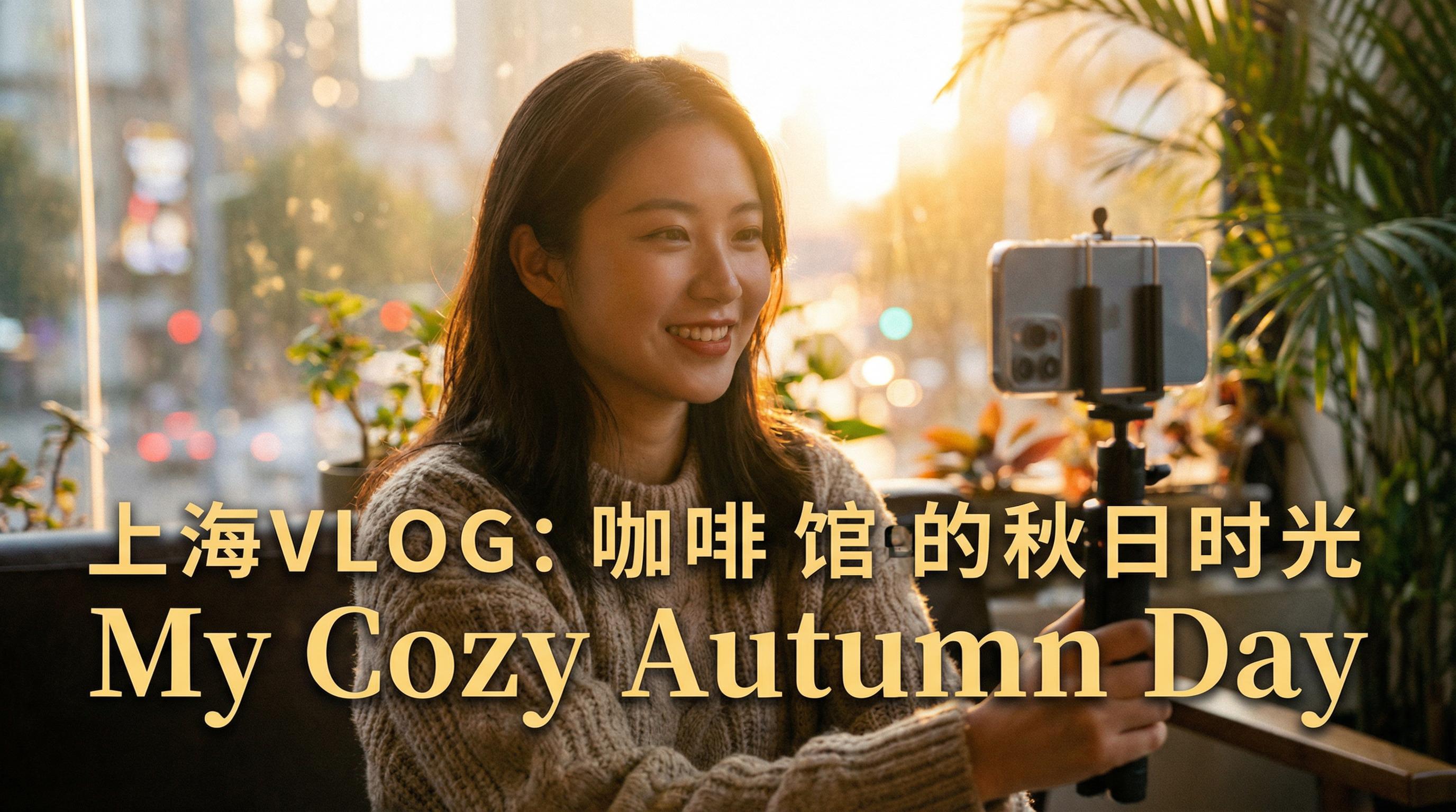 抖音揭秘 生活视频 - 抖音揭秘 | 上海秋日咖啡馆vlog，一个人的美好生活视频记录